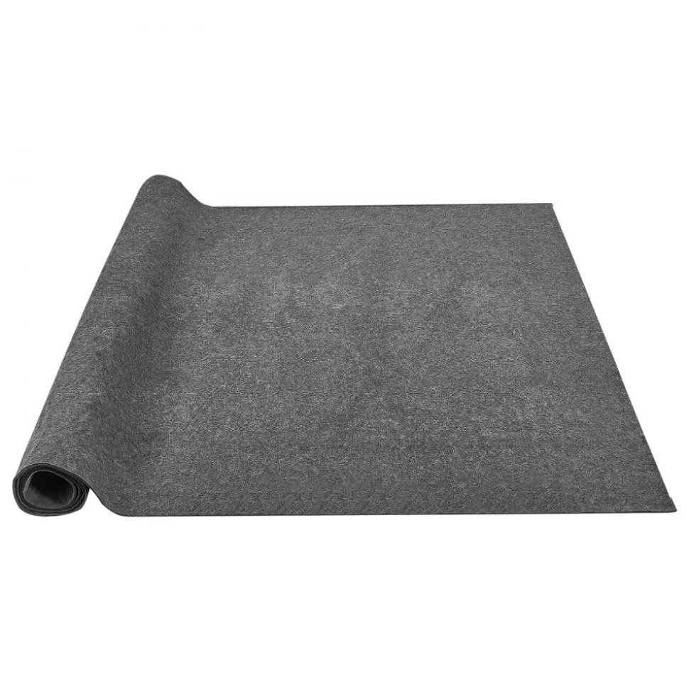 VEVOR - Slip-Resistant Rug Pad - Protective Cushioning Carpet Pad - 8' x 10' - 1/4"Thick - Dual Surface - Polyester Felt + Latex - Gray - 7-8㎡ Area Carpet Padding Rug Cushion Safe for All Floors