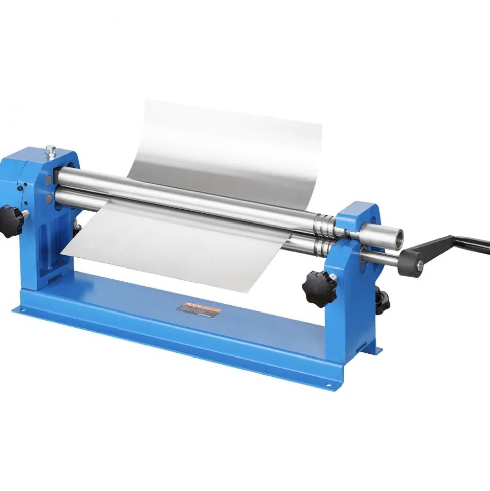VEVOR Slip Roll Machine, 24 inches Forming Width in 16 Gauge Capacity, Sheet Metal Slip Roller Rolling Bending Machine, with 2 Detachable Rollers for Low Carbon Steel Copper Sheet Aluminum Alloy Sheet