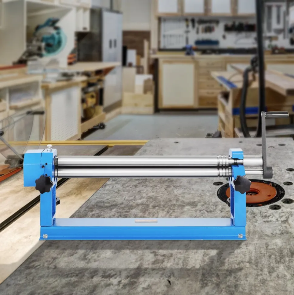 VEVOR Slip Roll Machine, 24 inches Forming Width in 16 Gauge Capacity, Sheet Metal Slip Roller Rolling Bending Machine, with 2 Detachable Rollers for Low Carbon Steel Copper Sheet Aluminum Alloy Sheet