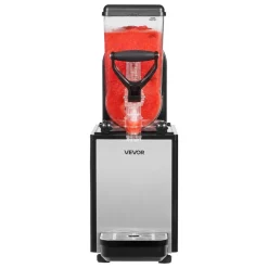 VEVOR Slushie Machine, 6L/1.6Gal Commercial Slushy Maker, Frozen Drink Maker with Self-Cleaning, Margarita Machine for Restaurants Bars Party for Slushie, Margaritas, Milkshake & More