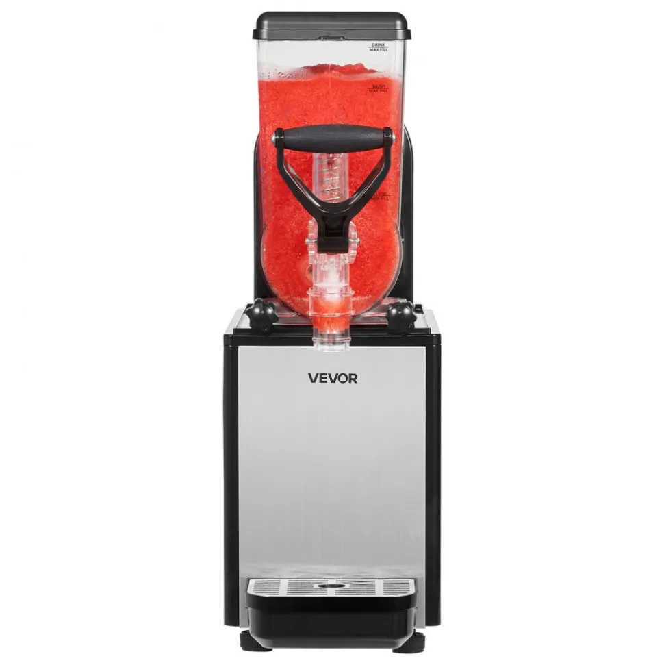 VEVOR Slushie Machine, 6L/1.6Gal Commercial Slushy Maker, Frozen Drink Maker with Self-Cleaning, Margarita Machine for Restaurants Bars Party for Slushie, Margaritas, Milkshake & More