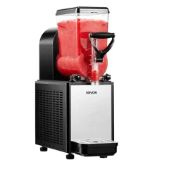 VEVOR Slushie Machine, 6L/1.6Gal Commercial Slushy Maker, Frozen Drink Maker with Self-Cleaning, Margarita Machine for Restaurants Bars Party for Slushie, Margaritas, Milkshake & More