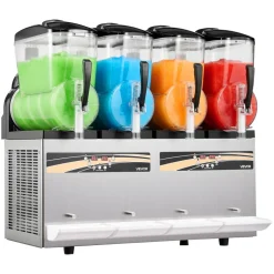 VEVOR Slushie Machine, 12L/3.17Gal x 4 Tank Commercial Slushy Maker, Frozen Drink Maker with Self-Cleaning, Margarita Machine for Restaurants Bars Party for Slushie, Margaritas, Milkshake & More