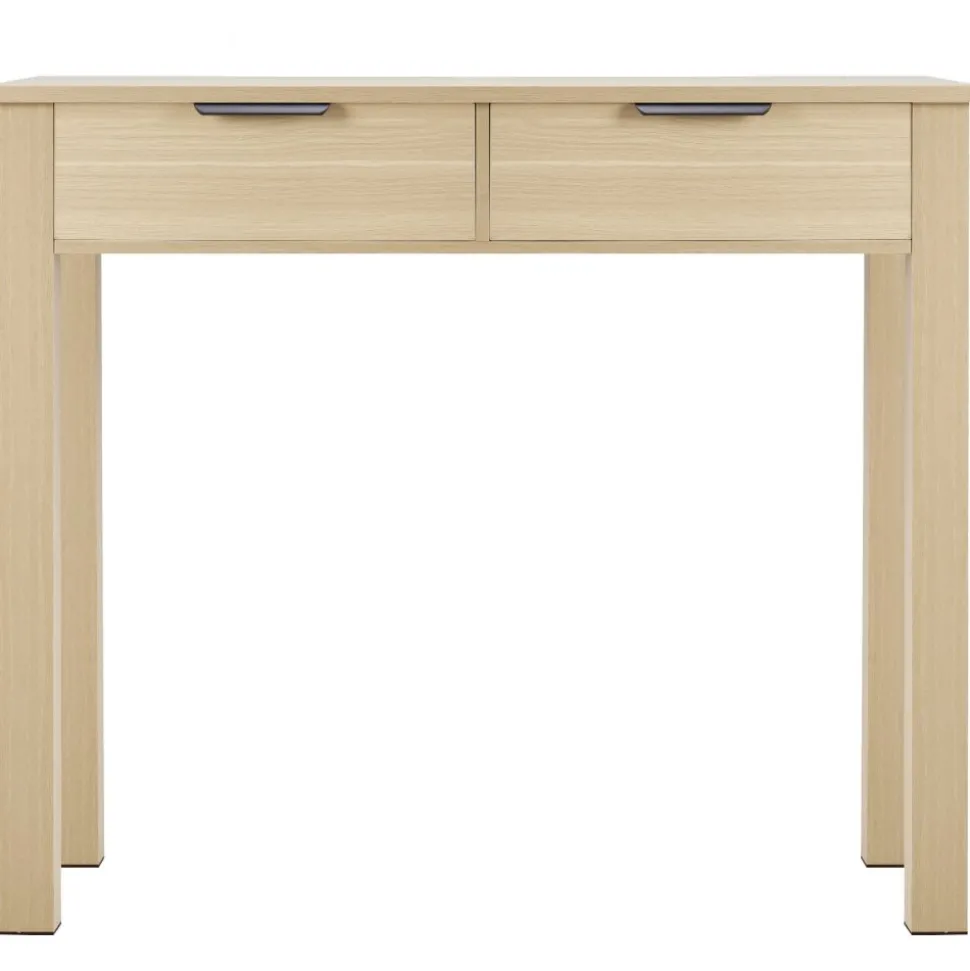 VEVOR Small Desk with Drawers, Kids Desk for Bedroom, Modern Simple Study Table for Drawing, Reading, Writing, Rectangle MDF Furniture Study Storage Table for Home, Office, Light Wood