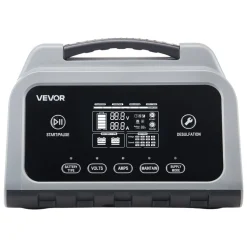 VEVOR Smart Battery Charger, 12A, 6V 12V 24V 36V 48V Lithium LiFePO4 Lead-Acid (Gel / AGM) Car Battery Charger, with LCD Display, Trickle Charging Maintainer Desulfator, for Car, Boat, Motorcycle