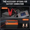 VEVOR Smart Battery Charger, 35-Amp, Lithium LiFePO4 Lead-Acid (AGM / Gel / SLA) Car Battery Charger with LCD Display, Trickle Charger Maintainer Desulfator for Boat Motorcycle Lawn Mower Deep Cycle