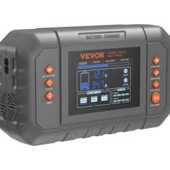 VEVOR Smart Battery Charger, 35-Amp, Lithium LiFePO4 Lead-Acid (AGM / Gel / SLA) Car Battery Charger with LCD Display, Trickle Charger Maintainer Desulfator for Boat Motorcycle Lawn Mower Deep Cycle