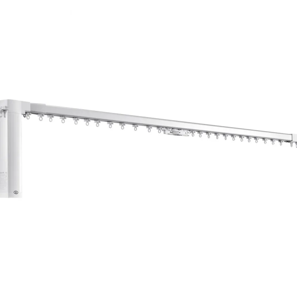 VEVOR Smart Electric Curtain Track, 71-118 inch Adjustable Length, Motorized Rod with Remote, Ceiling and Wall Mount, Automated Curtain Track System Compatible with Alexa, Google Home, App Control