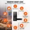 VEVOR Smart Lock, 5-in-1 Smart Door Knob, Fingerprint Deadbolt with App Control, Bluetooth Smart Lock, Keyless Entry Door Lock with Handle, Biometric Door Lock, Keypad Digital Door Lock for Front Door