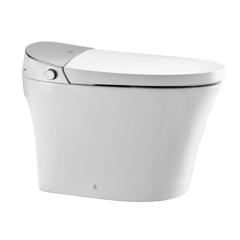 VEVOR Smart Toilet, Air Drying, Elongated Smart Toilet with Heated Seat, Clean Nozzle and Auto Freshening System, Easy Operated Toilet with Remote Control & LED Digital Display, Fits for Bathrooms