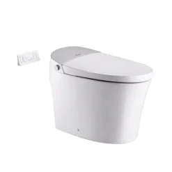 VEVOR Smart Toilet, Air Drying, Elongated Smart Toilet with Heated Seat, Clean Nozzle and Auto Freshening System, Easy Operated Toilet with Remote Control & LED Digital Display, Fits for Bathrooms