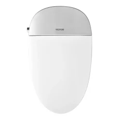 VEVOR Smart Toilet, Air Drying, Elongated Smart Toilet with Heated Seat, Clean Nozzle & Auto Freshening System, Auto Open/Close Toilet with Remote Control & LED Digital Display, Fits for Bathrooms