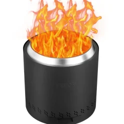 VEVOR Smokeless Fire Pit Stove Bonfire, H: 15.4 in x Dia: 15.7 in ,Wood Burning Fireplaces with Removable Ash Pan, SUS430 Stainless Steel Inner Portable Outdoor Firepit,for Outdoor Patio Camping