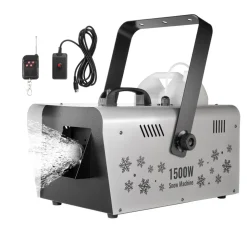 VEVOR Snow Machine, 1500W Snow Maker Machine with 2 Remotes Control and 5L Large Capacity Water Tank, High Output Snowflake Maker Stage Snow Effect for Christmas, Halloween, Wedding, DJ Parties