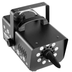 VEVOR Snow Machine, 800W Snow Making Machine with 8 LED RGB Lights and Remote Control, High Output Snowflake Maker Stage Snow Effect for Christmas, Halloween, Wedding, DJ Parties and Valentine's Day
