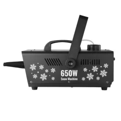 VEVOR Snow Machine, 650W Wireless Remote Control Snow Maker Machine with 1L Tank High Output Portable Premium Artificial Snowflake Machines for Christmas Holidays Parties Wedding Stage Effect