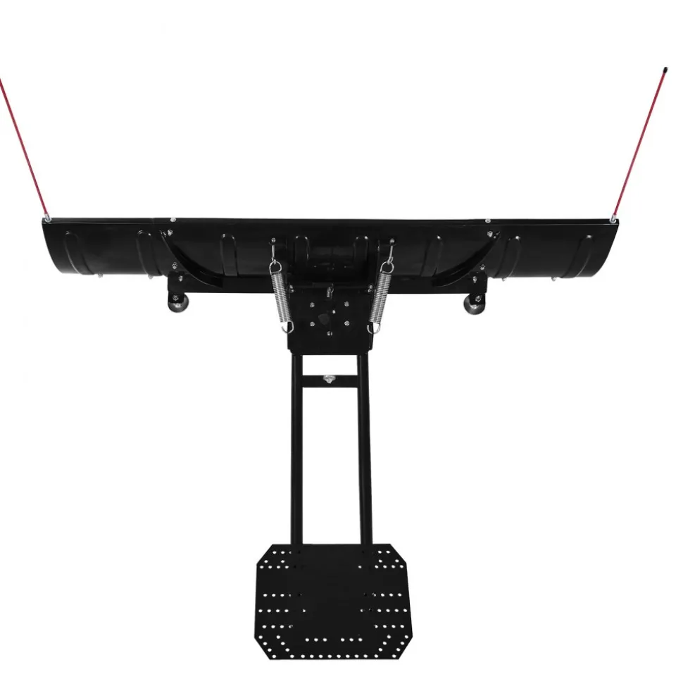 VEVOR Snow Plow Blade, 43 in/72 in Width Adjustable Snow Plow Kit, Easy to Detach, Universal Mount Plowing Attachment with Rubber Flaps, Heavy Duty Steel Blade, Compatible with Most UTV & ATV
