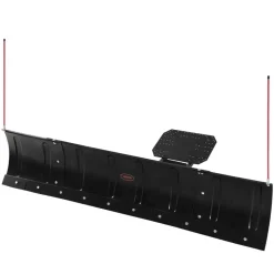 VEVOR Snow Plow Blade, 43 in/72 in Width Adjustable Snow Plow Kit, Easy to Detach, Universal Mount Plowing Attachment with Rubber Flaps, Heavy Duty Steel Blade, Compatible with Most UTV &  ATV