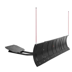 VEVOR Snow Plow Blade, 43 in/72 in Width Adjustable Snow Plow Kit, Easy to Detach, Universal Mount Plowing Attachment with Rubber Flaps, Heavy Duty Steel Blade, Compatible with Most UTV & ATV
