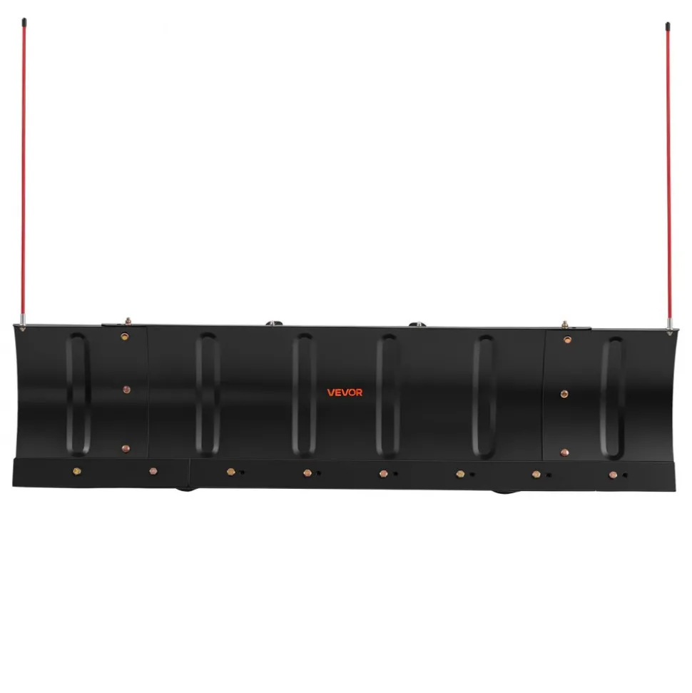 VEVOR Snow Plow Kit 43 in/60 in Width Adjustable Universal Plow Attachment, for Most ATVs and UTVs, Height & Left-Right Adjustable, 3 Mount Options, Steel ATV Scrape Blade, Efficient Snows Clearing