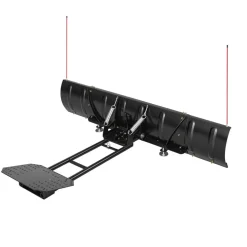 VEVOR Snow Plow Kit 43 in/72 in Width Adjustable Universal Plow Attachment, for Most ATVs and UTVs, Height & Left-Right Adjustable, 3 Mount Options, Steel ATV Scrape Blade, Efficient Snows Clearing