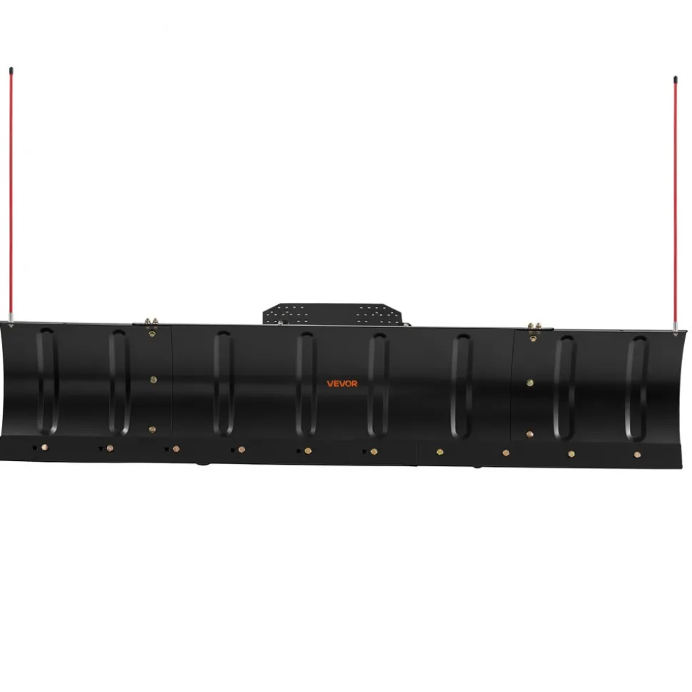 VEVOR Snow Plow Kit 43 in/72 in Width Adjustable Universal Plow Attachment, for Most ATVs and UTVs, Height & Left-Right Adjustable, 3 Mount Options, Steel ATV Scrape Blade, Efficient Snows Clearing