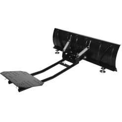 VEVOR Snow Plow Kit 48 in Universal Plow Attachment 3 Mount Options Black, for Most ATVs and UTVs, Height & Left-Right Adjustable, Quick to Detach, Steel ATV Scrape Blade, Efficient Snows Clearing