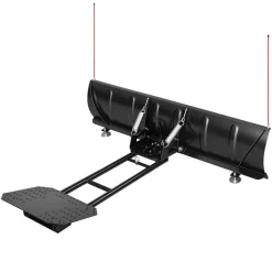 VEVOR Snow Plow Kit 60 in Universal Plow Attachment 3 Mount Options Black, for Most ATVs and UTVs, Height & Left-Right Adjustable, Quick to Detach, Steel ATV Scrape Blade, Efficient Snows Clearing
