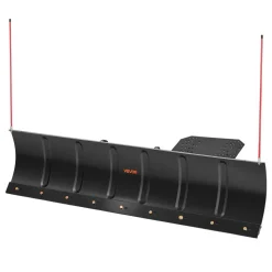 VEVOR Snow Plow Kit 60 in Universal Plow Attachment 3 Mount Options Black, for Most ATVs and UTVs, Height & Left-Right Adjustable, Quick to Detach, Steel ATV Scrape Blade, Efficient Snows Clearing