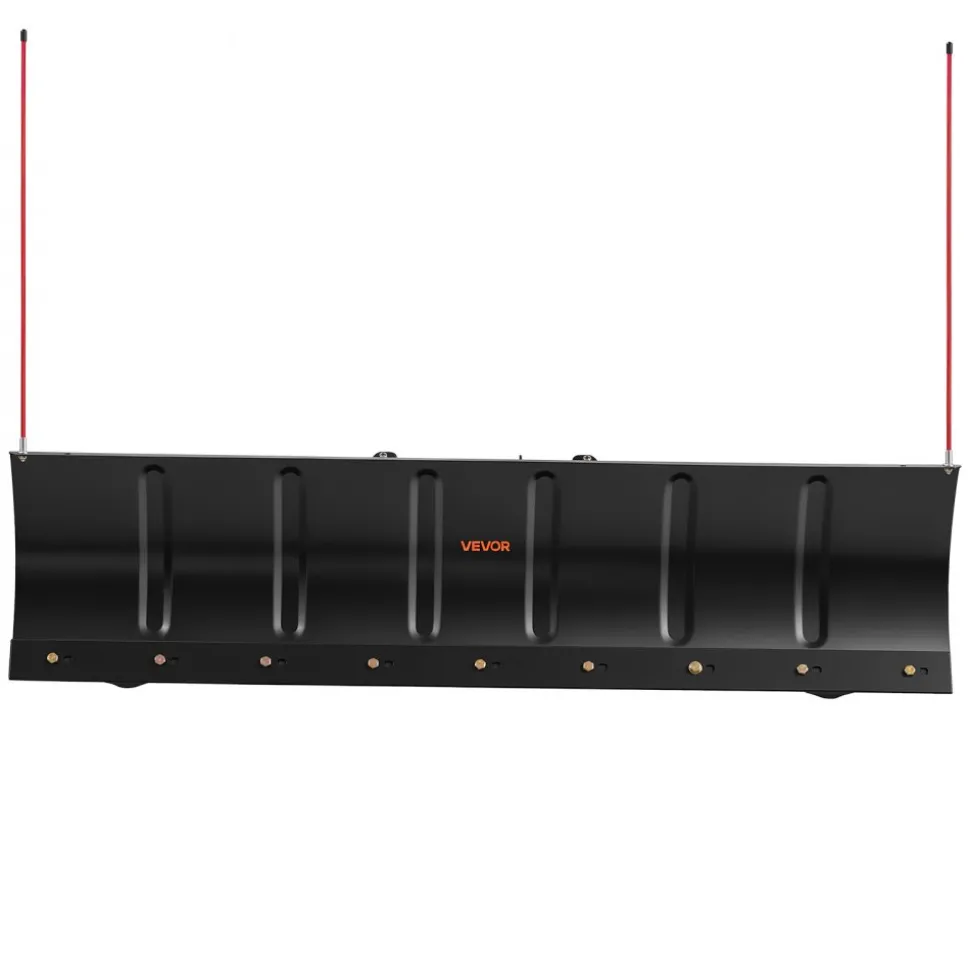 VEVOR Snow Plow Kit 60 in Universal Plow Attachment 3 Mount Options Black, for Most ATVs and UTVs, Height & Left-Right Adjustable, Quick to Detach, Steel ATV Scrape Blade, Efficient Snows Clearing