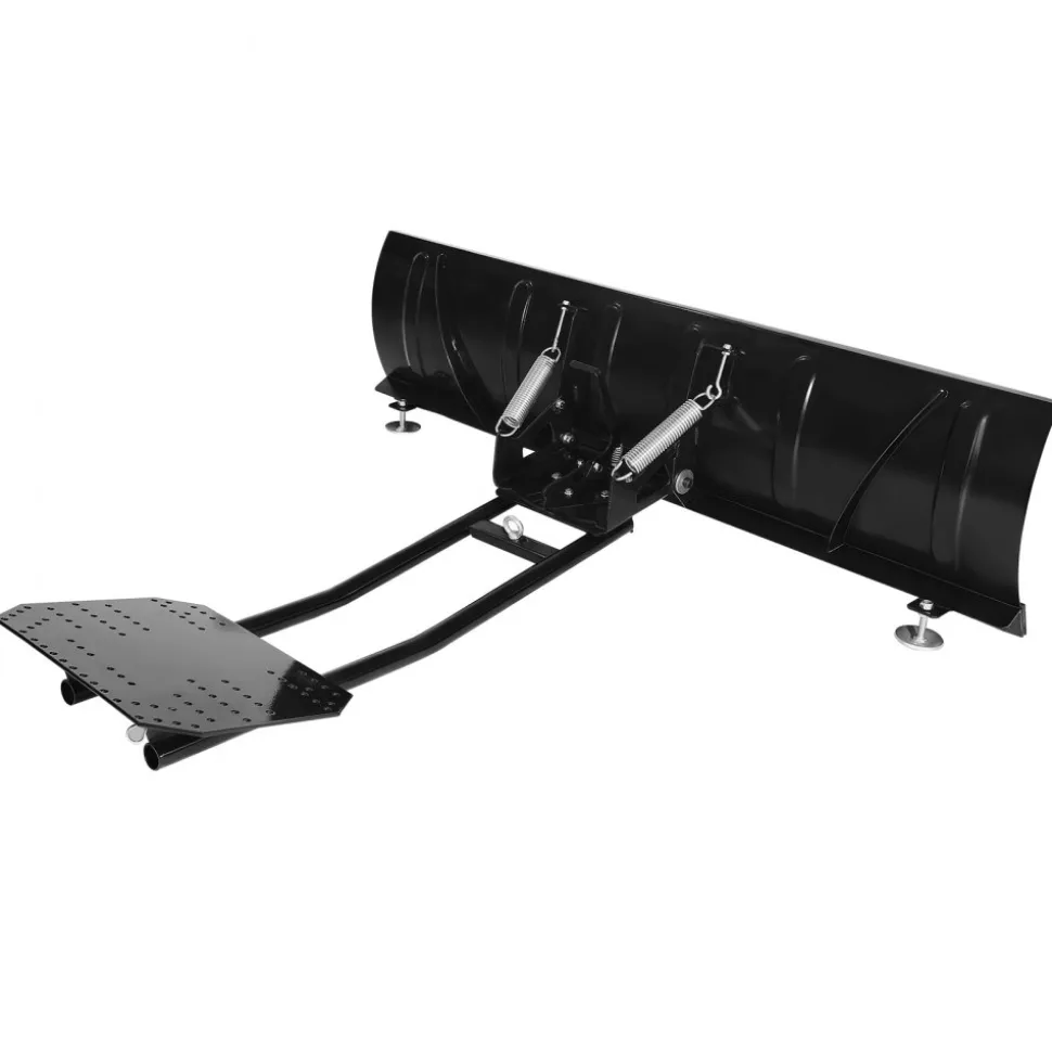 VEVOR Snow Plow Kit, 60in Universal Snow Plow Attachment, Height & Left-Right Adjustable, Quick To Detach, Steel ATV Scrape Blade, 3 Mount Options, Efficient Snows Clearing, for Most ATVs & UTVs