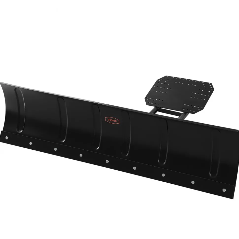 VEVOR Snow Plow Kit, 60in Universal Snow Plow Attachment, Height & Left-Right Adjustable, Quick To Detach, Steel ATV Scrape Blade, 3 Mount Options, Efficient Snows Clearing, for Most ATVs & UTVs