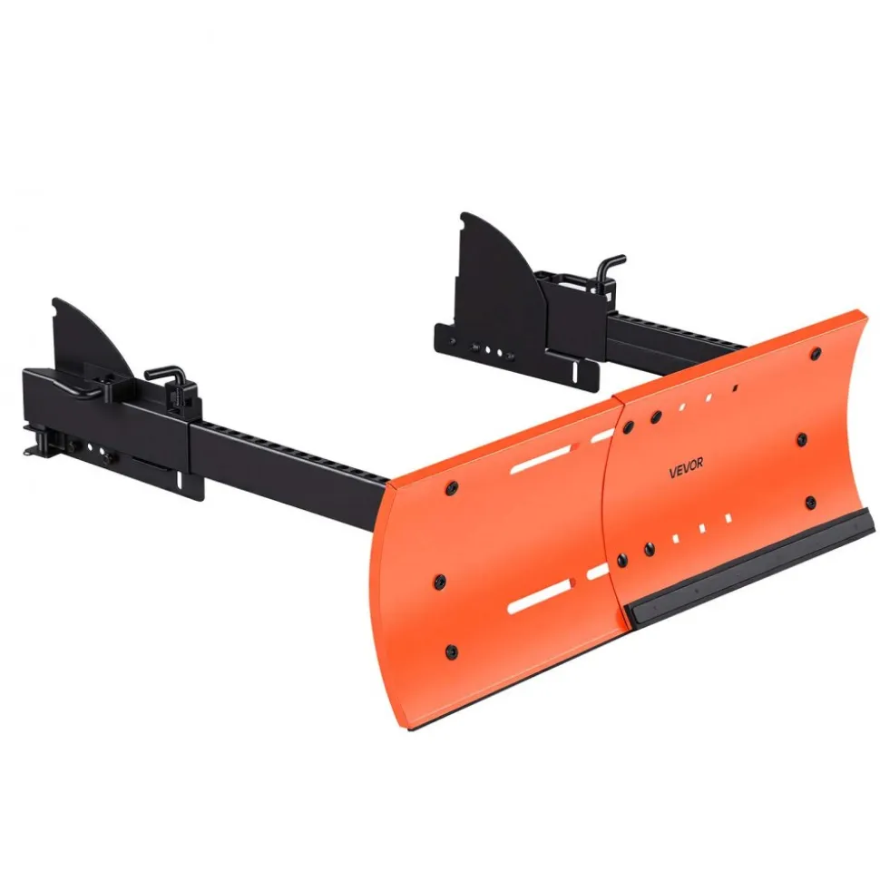 VEVOR Snow Plow Kit 22 to 32 in Width Adjustable Universal Plow Attachment, for Most Snowblowers, Dual-Mode Operation, Quick to Detach, Foldable Steel Scrape Blade, Efficient Snows Clearing, Black