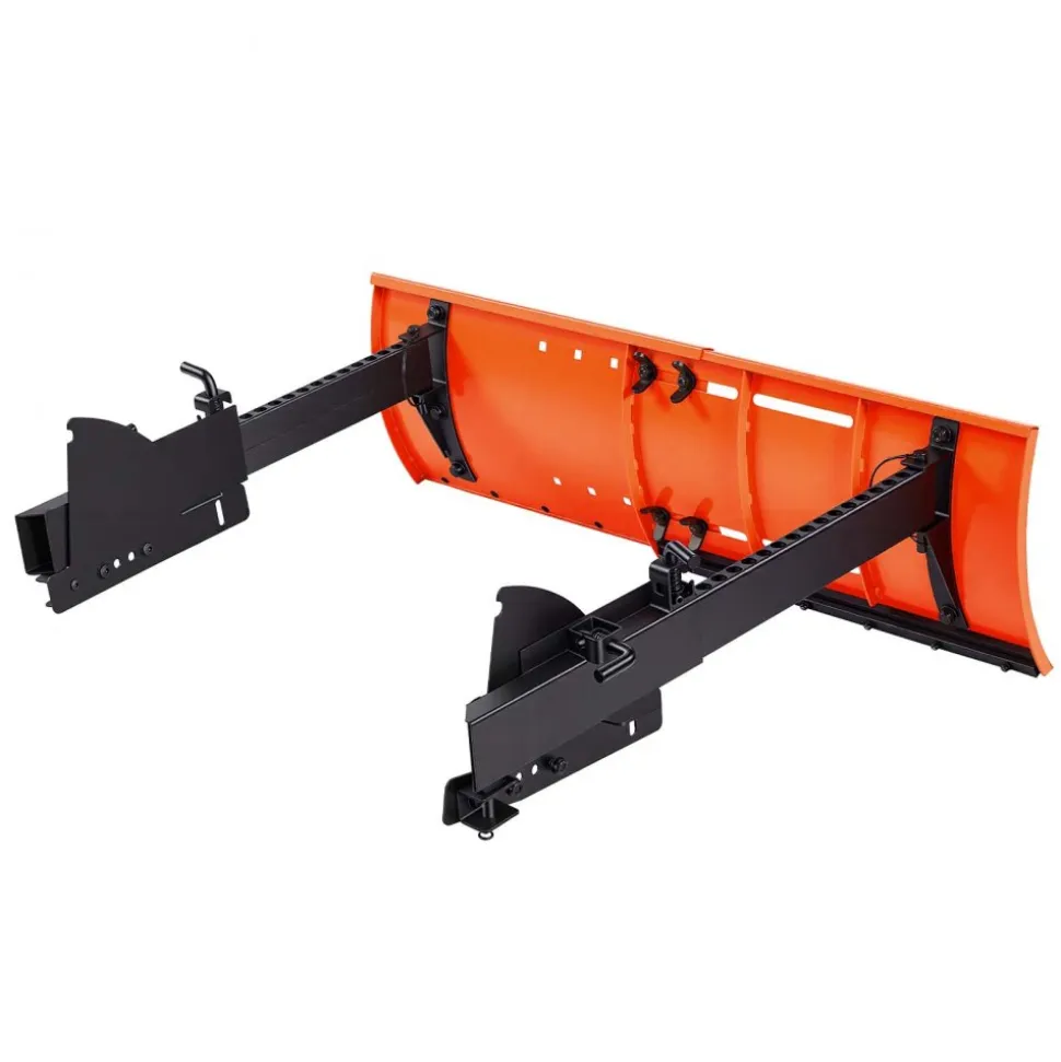 VEVOR Snow Plow Kit 22 to 32 in Width Adjustable Universal Plow Attachment, for Most Snowblowers, Dual-Mode Operation, Quick to Detach, Foldable Steel Scrape Blade, Efficient Snows Clearing, Black