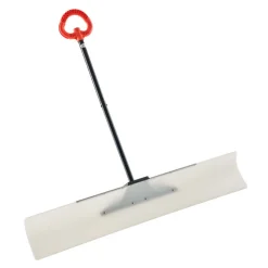 VEVOR Snow Pusher Shovel, 48 in Outdoor Snowplow Shovel with Ergonomic Grip, HDPE Plastic Blade, Winter Shovels with Segmented Handle, Metal Edged Strip, Portable Snow Removal Tool for Driveway Garden