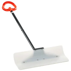 VEVOR Snow Pusher Shovel, 24 in Wide Outdoor Snowplow Shovel with Ergonomic Grip, HDPE Plastic Blade, Winter Shovels with Segmented Handle, Portable Snow Removal Tool for Driveway Garden Camping