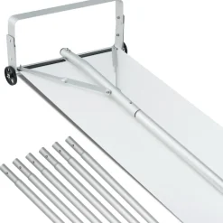 VEVOR Snow Roof Rake, 30ft Reach Aluminium Roof Shovel with Slide Cloth, Premium 19