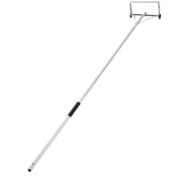 VEVOR Snow Roof Rake, 18.5 in Aluminum Blade, 5.2-30 ft Adjustable Roof Snow Scraper with Wheels & Slide, , Lightweight Snows Removal Tool for House Rooftop Leaves Debris Clearing