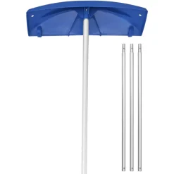 VEVOR Snow Roof Rake, 24 in PP Plastic Blade, 3.8-18.2 ft Adjustable Roof Snow Scraper with Wheels, Anti-Slip Handle Snows Removal Tool, Lightweight House Rooftop Rake for Leaves Debris Removal