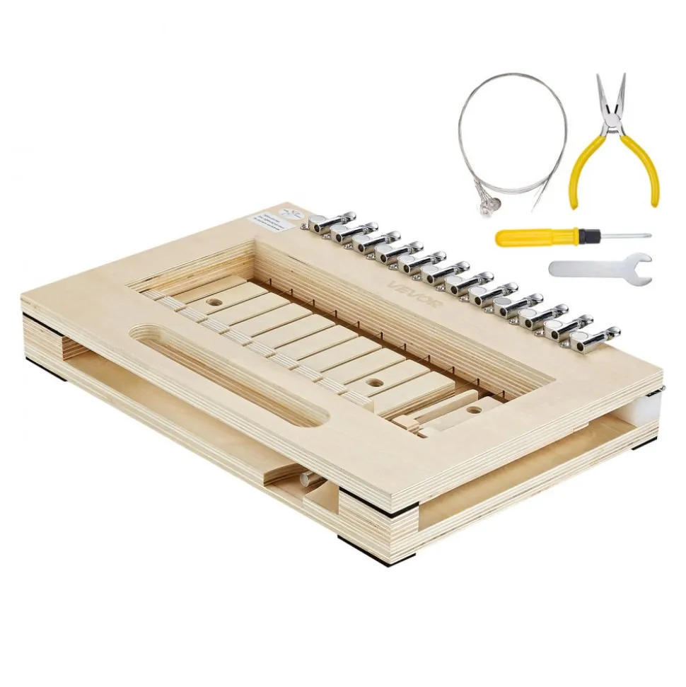 VEVOR Soap Cutter, Cut 1-12 Bars, Precisely and Accurately Cut 1" Bars, Wood Frame With Stainless Steel Wire, with Extra Wires, Multi Handmade Soap Wire Cutter for Candles, DIY Making Cutting Tool