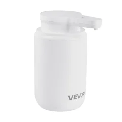VEVOR Soap Dispenser, 300 ml / 10 oz, Rechargeable Automatic Hand Soap Dispenser with Pump, 2 Adjustable Levels, Modern Touchless Liquid Foam Container with Indicator for Bathroom and Kitchen, White
