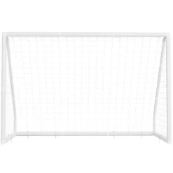 VEVOR Soccer Goal 10 x 6.5 FT PVC Soccer Goal for Backyard with PE Net, Portable & Weatherproof Set, with High-Strength PE Net, Target, Cones, for Kids & Adults Outdoor Backyard Practice Training