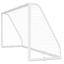 VEVOR Soccer Goal 12 x 6 FT PVC Soccer Goal for Backyard with PE Net, Portable & Weatherproof, with High-Strength Net, Target, Ground Stake, Cones, for Kids & Adults Outdoor Backyard Practice Training