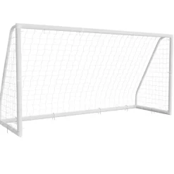 VEVOR Soccer Goal 12 x 6 FT PVC Soccer Goal for Backyard with PE Net, Portable & Weatherproof, with High-Strength Net, Target, Ground Stake, Cones, for Kids & Adults Outdoor Backyard Practice Training