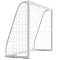 VEVOR Soccer Goal 8 x 6 FT PVC Soccer Goal for Backyard with PE Net, Portable Weatherproof Set, with High-Strength PE Net, Target, Cones, for Youth Kids & Adults Outdoor Backyard Practice Training