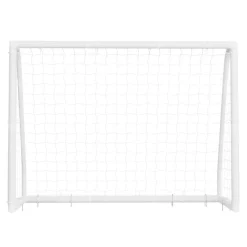 VEVOR Soccer Goal 8 x 6 FT PVC Soccer Goal for Backyard with PE Net, Portable Weatherproof Set, with High-Strength PE Net, Target, Cones, for Youth Kids & Adults Outdoor Backyard Practice Training