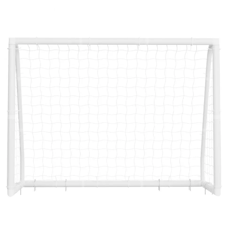 VEVOR Soccer Goal 8 x 6 FT PVC Soccer Goal for Backyard with PE Net, Portable Weatherproof Set, with High-Strength PE Net, Target, Cones, for Youth Kids & Adults Outdoor Backyard Practice Training