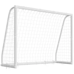 VEVOR Soccer Goal 8 x 6 FT PVC Soccer Goal for Backyard with PE Net, Portable Weatherproof Set, with High-Strength PE Net, Target, Cones, for Youth Kids & Adults Outdoor Backyard Practice Training