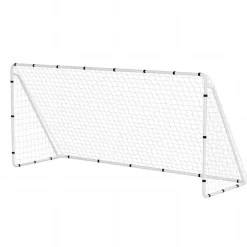 VEVOR Soccer Goal 12 x 6 FT Soccer Goal for Backyard with Iron Frame PE Net, Portable & Durable Set, High-Strength Net, Ground Stakes, Straps, for Youth & Adults Outdoor Backyard Practice Training