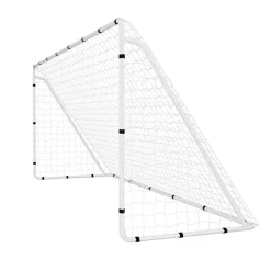 VEVOR Soccer Goal 12 x 6 FT Soccer Goal for Backyard with Iron Frame PE Net, Portable & Durable Set, High-Strength Net, Ground Stakes, Straps, for Youth & Adults Outdoor Backyard Practice Training